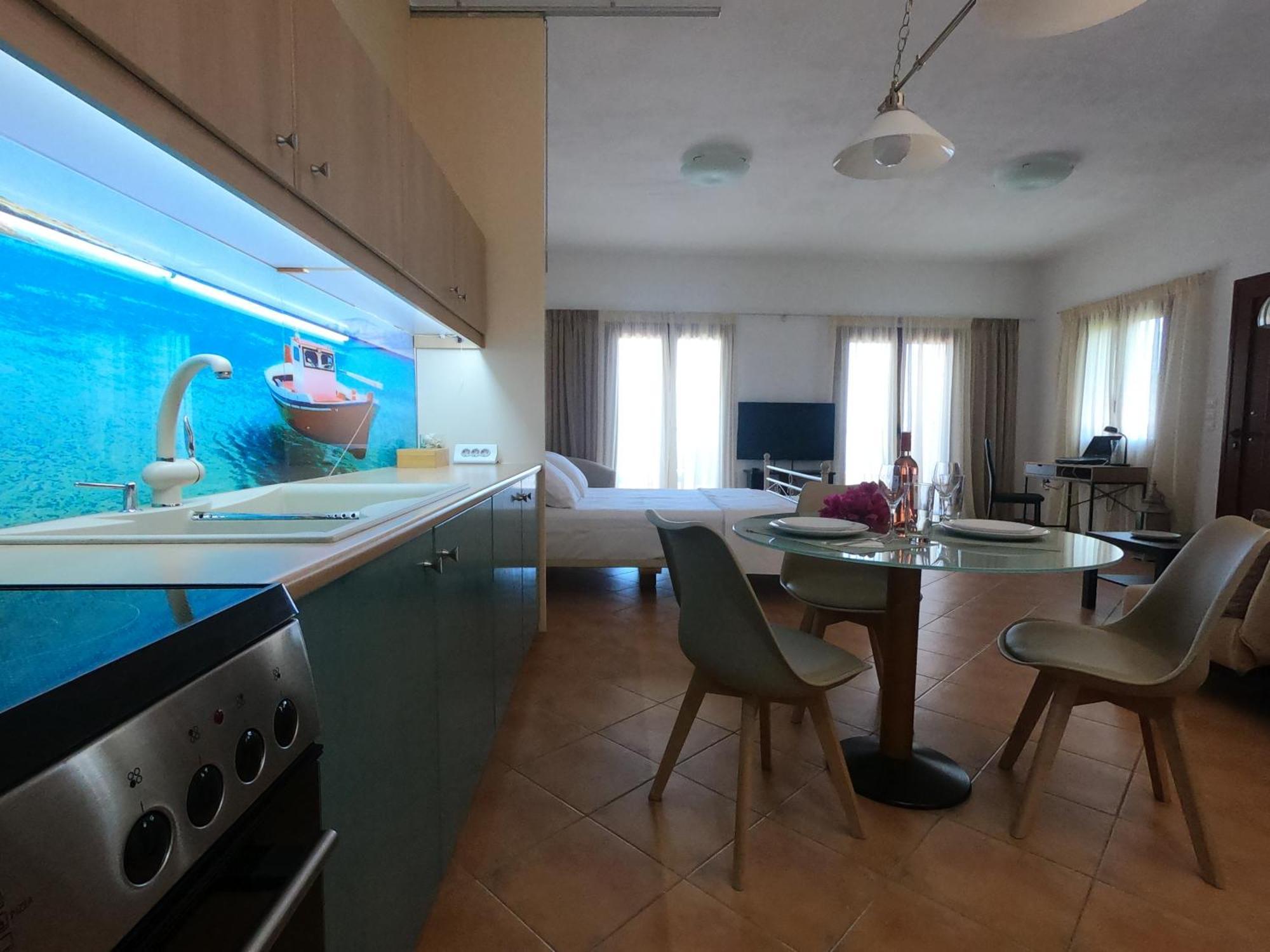 Horizon Studios With Sea View - Free Parking 格洛萨 外观 照片